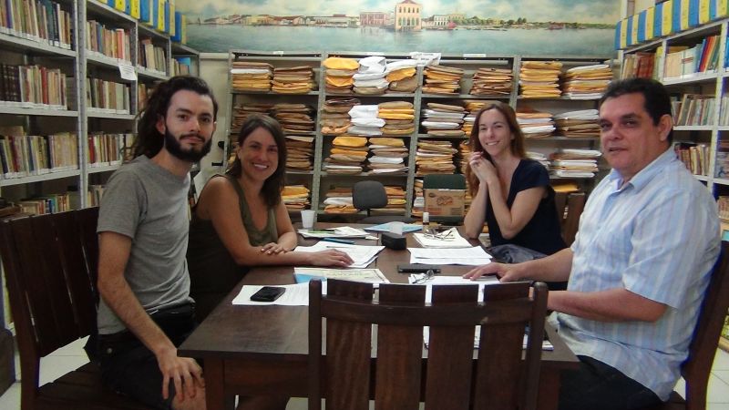     Yuri Amaral, Marcela Lordy, Janice Miranda D'Ávila, Emanuel Júlio -Equipe que produziu documentário sobre Alter-do-Chão.